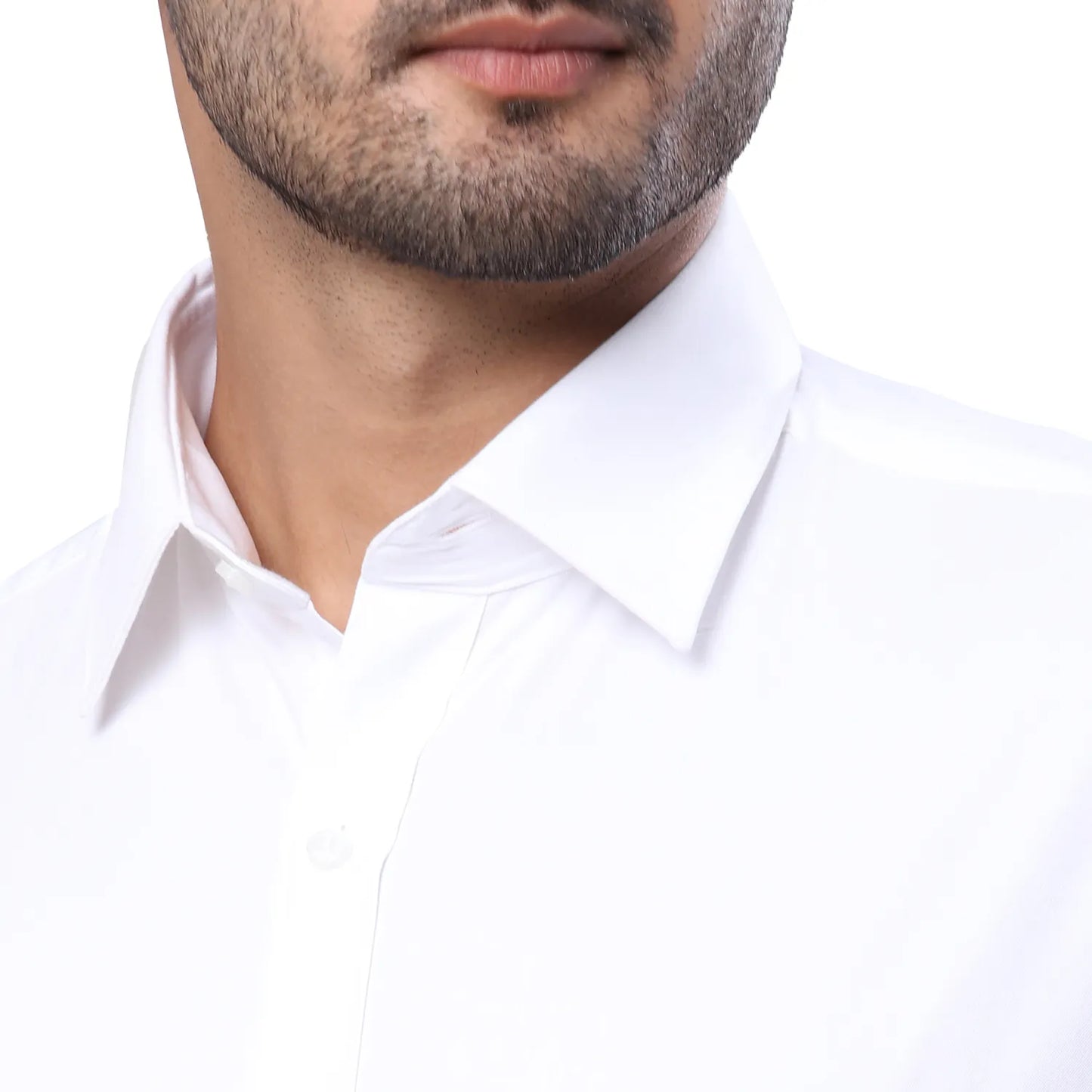 Raymond Men Black Solid Slim Fit Cotton Blend Shirt