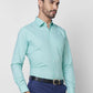 Raymond Men Blue Structure Slim Fit Cotton Shirt