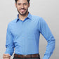 Raymond Men Blue Structure Slim Fit Cotton Shirt