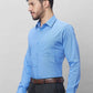 Raymond Men Blue Structure Slim Fit Cotton Shirt