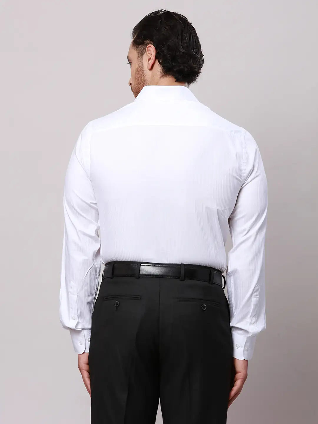 Raymond Men Orange Slim Fit Checks Cotton Shirts