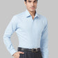 Raymond Men Blue Structure Slim Fit Cotton Shirt