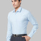 Raymond Men Blue Structure Slim Fit Cotton Shirt