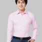 Raymond Men Green Structure Slim Fit Cotton Blend Shirt