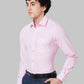 Raymond Men Green Structure Slim Fit Cotton Blend Shirt