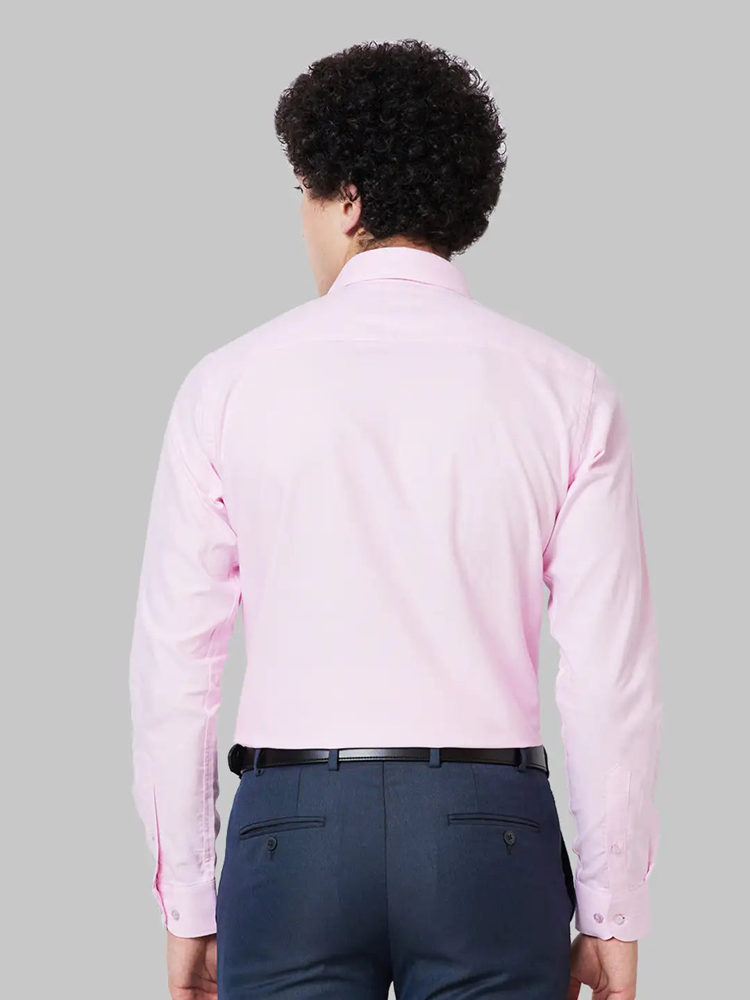 Raymond Men Green Structure Slim Fit Cotton Blend Shirt
