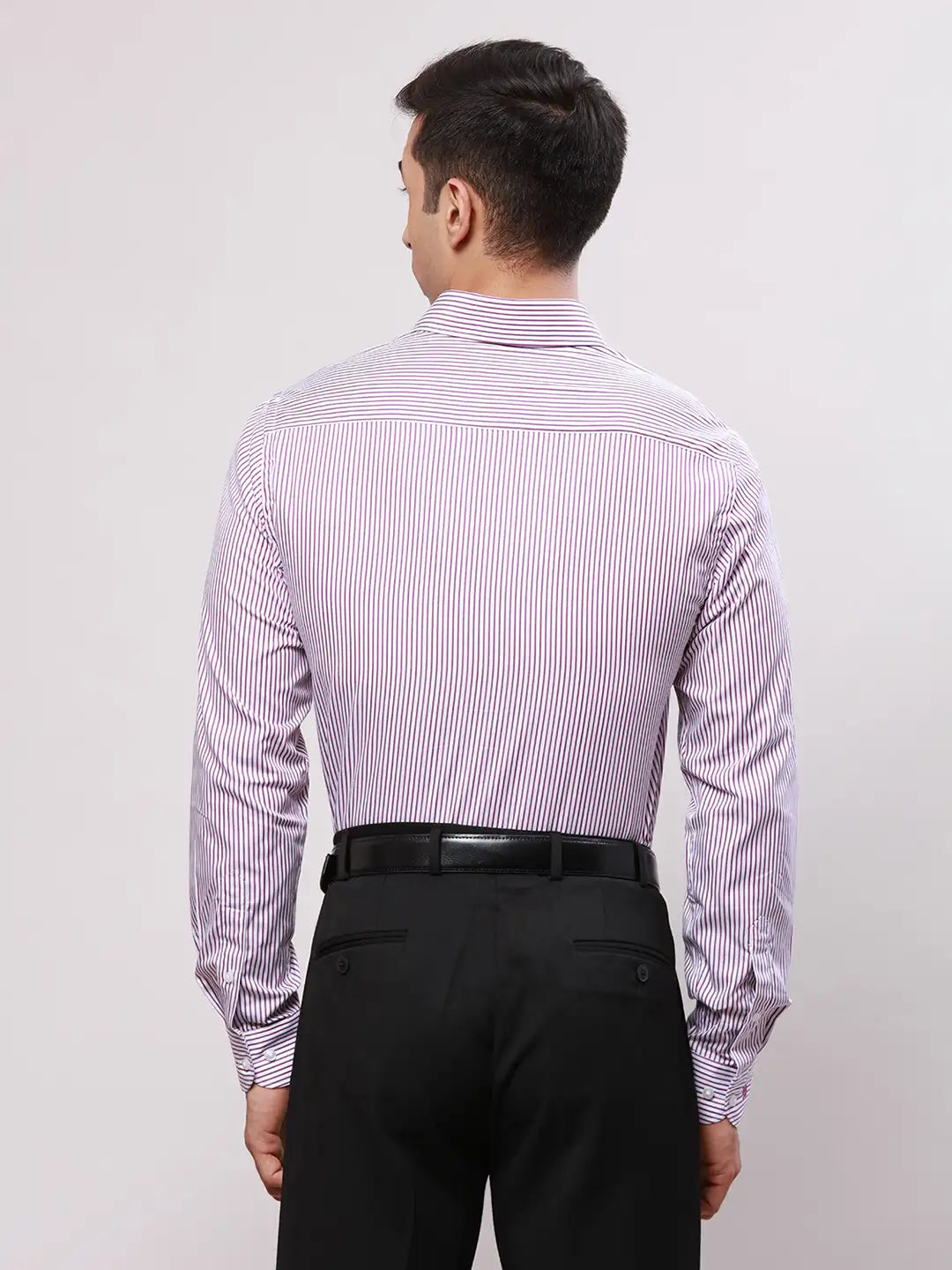 Raymond Men Blue Structure Slim Fit Cotton Shirt