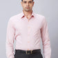 Men Petrol Slim Fit Structure Cotton Shirts