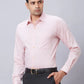 Men Petrol Slim Fit Structure Cotton Shirts