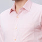 Men Petrol Slim Fit Structure Cotton Shirts