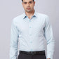 Men Violet Slim Fit Structure Cotton Shirts