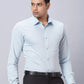 Men Violet Slim Fit Structure Cotton Shirts