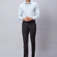 Men Violet Slim Fit Structure Cotton Shirts