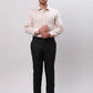 Raymond Men Violet Slim Fit Structure Cotton Shirts