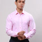 Raymond Men Yellow Slim Fit Self Design Cotton Full Sleeve Cut Away Shirt