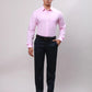 Raymond Men Yellow Slim Fit Self Design Cotton Full Sleeve Cut Away Shirt
