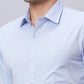 Men Grey Slim Fit Structure Cotton Shirts