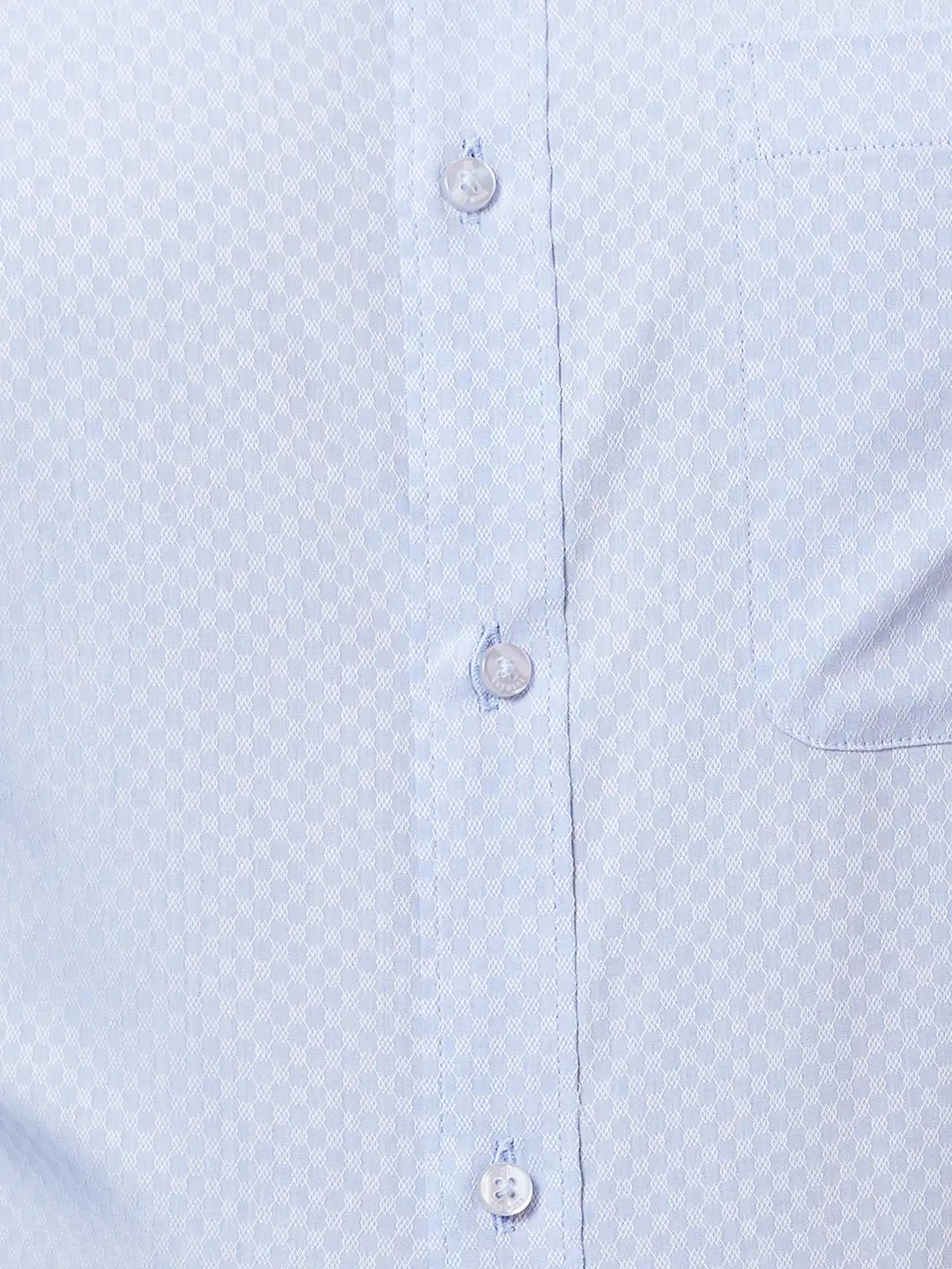 Men Grey Slim Fit Structure Cotton Shirts