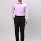 Raymond Men Blue Slim Fit Structure Cotton Shirts