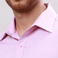 Raymond Men Blue Slim Fit Structure Cotton Shirts