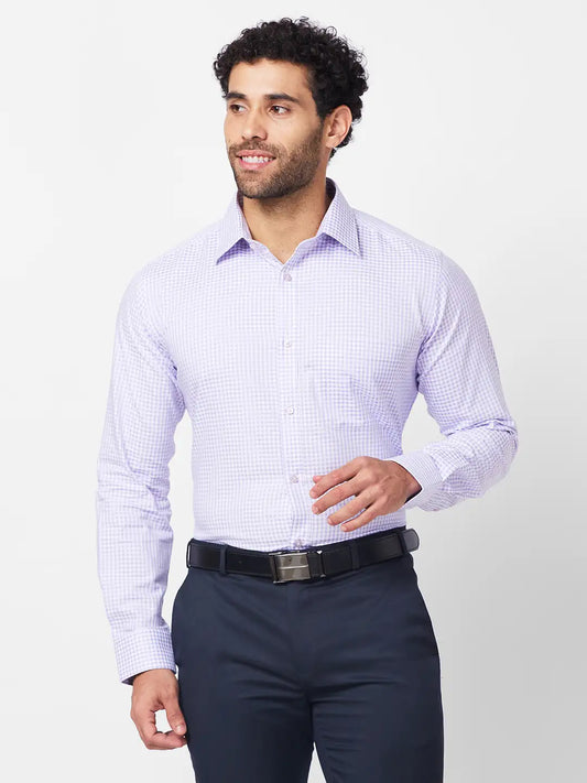 Raymond Men Black Structure Slim Fit Cotton Shirt