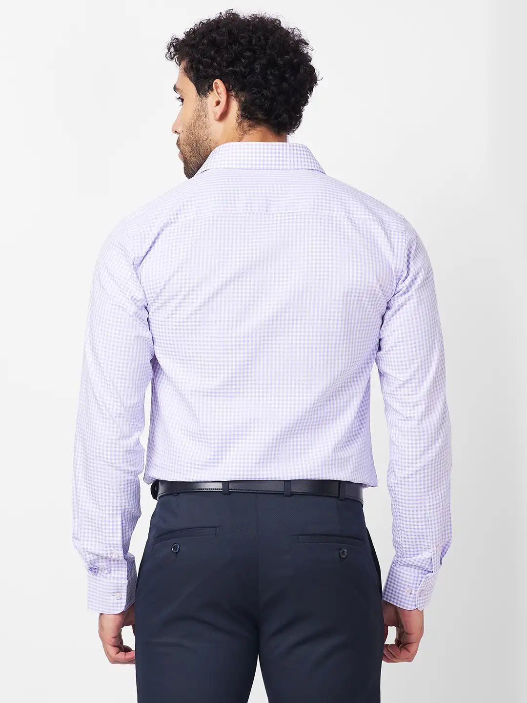 Raymond Men Black Structure Slim Fit Cotton Shirt