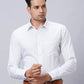 Raymond Men Violet Structure Slim Fit Cotton Shirt