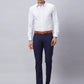Raymond Men Violet Structure Slim Fit Cotton Shirt