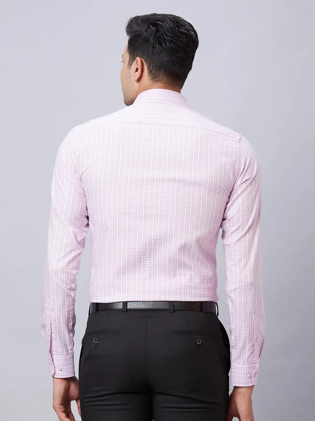 Raymond Men Red Structure Slim Fit Cotton Shirt