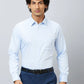 Raymond Men Blue Structure Slim Fit Cotton Shirts