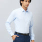 Raymond Men Blue Structure Slim Fit Cotton Shirts
