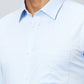 Raymond Men Blue Structure Slim Fit Cotton Shirts