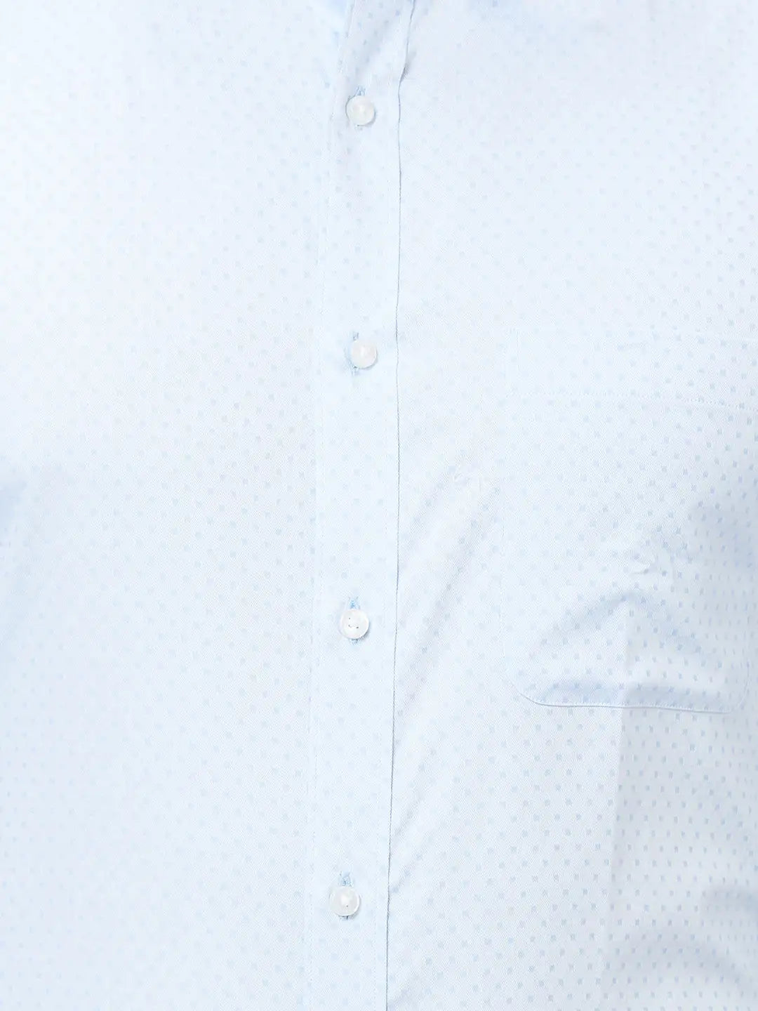 Raymond Men Blue Structure Slim Fit Cotton Shirts