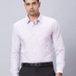 Raymond Men Red Structure Slim Fit Cotton Shirt
