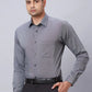 Men Red Slim Fit Structure Cotton Shirts