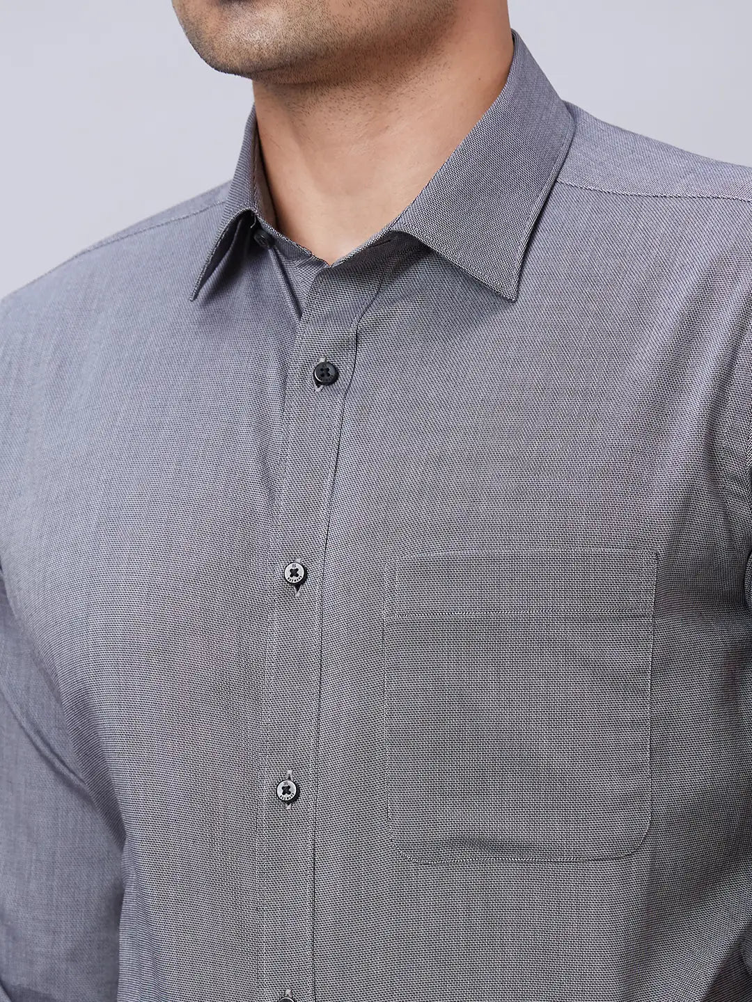 Men Red Slim Fit Structure Cotton Shirts