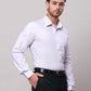 Raymond Men Blue Slim Fit Structure Cotton Shirts