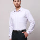 Raymond Men Blue Slim Fit Structure Cotton Shirts