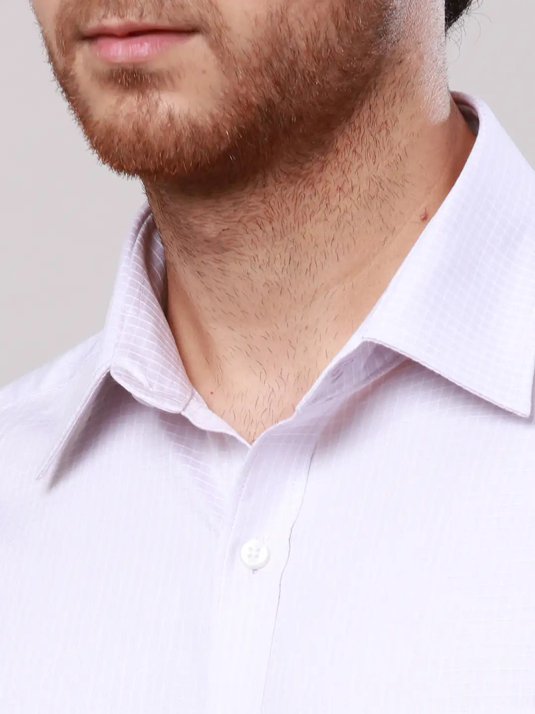 Raymond Men Blue Slim Fit Structure Cotton Shirts