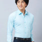 Raymond Men Red Structure Slim Fit Cotton Shirt