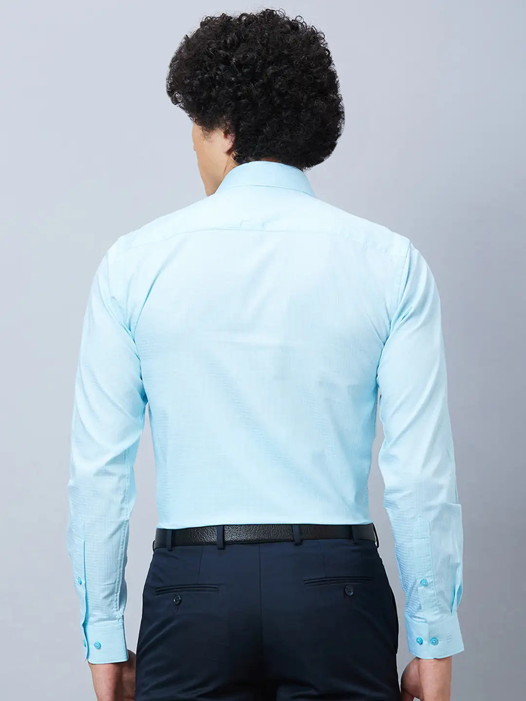 Raymond Men Red Structure Slim Fit Cotton Shirt