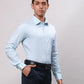 Raymond Men Red Slim Fit Structure Cotton Shirts