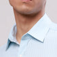 Raymond Men Red Slim Fit Structure Cotton Shirts
