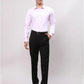 Raymond Men Violet Slim Fit Structure Cotton Shirts