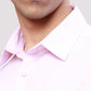 Raymond Men Violet Slim Fit Structure Cotton Shirts