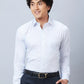 Raymond Men Blue Structure Slim Fit Cotton Shirt