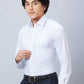 Raymond Men Blue Structure Slim Fit Cotton Shirt