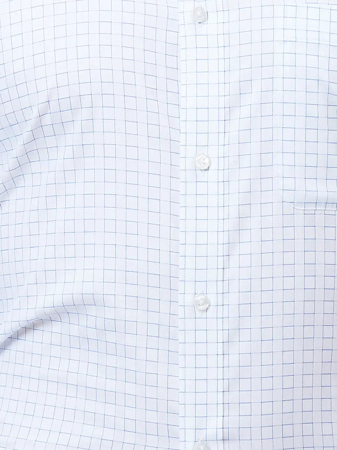 Raymond Men Blue Structure Slim Fit Cotton Shirt