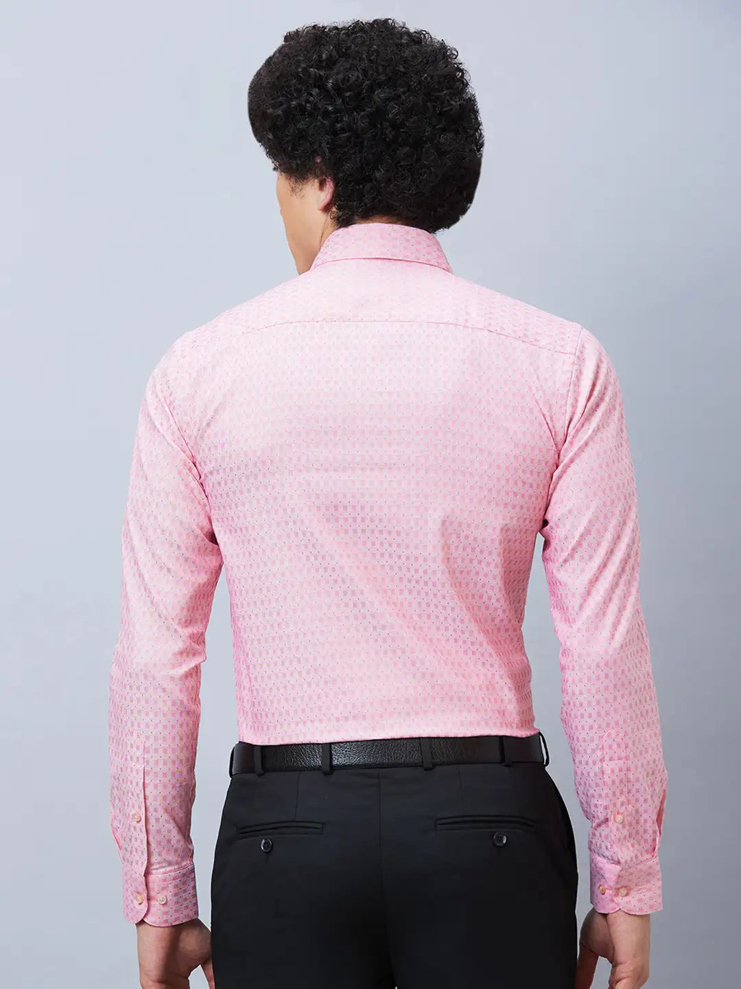 Raymond Men Green Structure Slim Fit Cotton Shirt