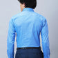 Raymond Men Petrol Structure Slim Fit Cotton Shirts